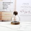 Florero de Vidrio de Lujo de Fábrica Estilo Europeo de Madera Tot Botella Ecológica Creativa Botella Oval de Riqueza Cornucopia Paisaje Micro