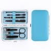 Eletroforese Preto 7 Piece Set Manicure Set Nail Clipper Beleza Nail Clipper Set