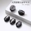 Peça Semi-acabada Esculpida Estrela de Arco de Obsidiana Prateada Natural Fábrica de Acessórios Feitos à Mão Venda Direta Acessórios para Joias DIY