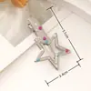 Horquilla de metal con forma de pico de pato, de 6 cm, con puntos de colores y ondas, con clip lateral, para flequillo, estilo extranjero, hecha a mano.