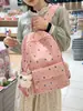 Mochila escolar grande de estilo japonés transfronteriza para niñas, linda y fresca, mochila casual con estampado de estrellas para niñas jóvenes