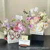 Caixa de Flores para o Dia do Professor, Caixa de Arranjo Floral de Natal, Caixa de Flores com Borboletas, Bolsa para Buquê de Rosas, Caixa para Arranjo de Flores DIY, Bolsa Tote para Flores