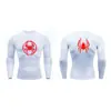 Nova Roupa de Compressão Secagem Rápida para Primavera e Verão Basquete Futebol Masculino Fitness Camiseta de Manga Curta Corrida Justa Gola Redonda Camiseta