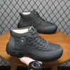 Botas de Nieve para Hombre MY Invierno Más Terciopelo Engrosadas Cómodas Cálidas Deportivas Zapatos de Algodón Botas de Algodón para Exteriores Zapatos de Papá Zapatos para Personas Mayores