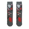 Máscara de Algodão Masculina Black Friday Cilindro Médio Europeu e Americano Atacado de Fábrica Meias Jason Tendência Meias Femininas Quatro Estações Meias Masculinas