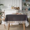Toalha de Mesa Imaki Rima INS Laranja Festival Renda Cor Sólida Toalha de Mesa Algodão Lavado Casamento Doméstico Retangular
