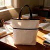 Bolsa de Compras Portátil com Estampa Completa, Bolsa Armazenamento Dobrável Personalizada de Grande Capacidade Ultra-Leve Redutora de Peso, Bolsa de Ombro Ecológica de Poliéster
