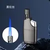 Encendedor Inflable de Llama Recta Azul a Prueba de Viento Visual Creativo de Fábrica Antorcha para Cigarros al Aire Libre Venta al por Mayor Transfronteriza