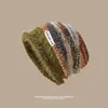 Gorro Holgado para Mujer, Estilo Melade, Trendy de Invierno, Circunferencia de Cabeza Grande, Gorro de Punto para Maternidad Postparto de Primavera y Otoño, Gorro Cálido de Punto para el Frío