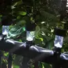 Luz Solar para Pátio Trilho de Grade de Pátio Abraçadeira Luz Noturna para Varanda Luz de Atmosfera Externa Luz para Corrimão de Área Cênica