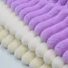 Em estoque Tecido de pelo de coelho listrado 10mm, veludo de coelho pelo de coelho pelúcia listrada tecido para brinquedo roupa boneca