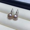 Aretes de Zapato de Tacón Alto de Plata de Ley S925 Yuhe con Perlas de Agua Dulce de Alto Brillo, Ganchos Versátiles y Elegantes, Disponibles en Múltiples Colores, Perlas Blancas