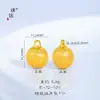 Puzuo Cor Forte que Preserva a Cor Dourado Areia Acessórios DIY Borboleta Cravejada de Diamantes Trevo de Quatro Folhas Buda Vajra Pilão Pingente Colar Corrente de Suéter para Mulheres