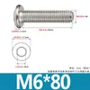Tornillos de Acero Inoxidable 304 Biselados de Cabeza Hexagonal con Vaso Pernos Cabeza Plana Redonda Borde Biselado Accesorios para Muebles Tornillos M3M4M6