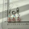 Árbol de Navidad de Cristal Cuerda para Teléfono Móvil Llavero Cadena para Colgar en Bolsos Colgante Pequeño Colgante Decoración Colgante Bolsa Dulcera Regalo de Vacaciones