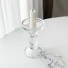 Estilo francês estilo luxo leve Coluna romana Castiçal quarto casa simples vela Castiçal decoração romântica decoração de mesa