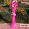 Columna de flores para pasillo de boda nuevo estilo arco de flores decoración de boda accesorios de decoración de pasillo columna de flores guía apertura de ceremonia de flores columna de flores de bienvenida
