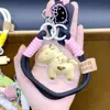 Estilo Shuibei Ouro Puro 999 Chaveiro Desenho Animado Pônei Pingente de Celular Dourado, um Presente para Namorada Que Traz Boa Sorte