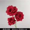 Buquê de Flores Artificiais Vermelhas Arranjo de Cena Flores Artificiais Vermelhas Flores de Casamento Rosa Hortênsia Flores Artificiais Atacado