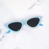 Gafas de Sol Triangulares Estilo Cat-Eye Seleccionadas Cuidadosamente con Perlas, Estilo de Alta Gama, Gafas de Sol Protectoras UV al por Mayor
