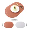 Mantel de Cuero de Fábrica Estilo Occidental para Comedor Hotel de Alta Gama Restaurante Mantel para Comedor Familiar Mantel de Mesa Impermeable a Prueba de Aceite Aislante Térmico Estilo Lujo Ligero