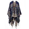 Outono e inverno engrossado cashmere-like xale dividido borla cachecol feminino estilo étnico europeu e americano capa de malha xadrez viagem
