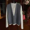 Chal de Punto Holgado con Cuello en V Profundo, Estilo Nuevo de Primavera 26, Prendas Exteriores sin Mangas de Moda con Cuello en V Profundo para Mujer, Estilo Coreano