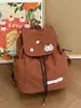 Mochila Nueva de Gatito a Cuadros de Dibujos Animados Lindos para Estudiantes de Secundaria y Preparatoria, Mochila Casual Ligera con Cordón