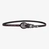Cinturón Vintage para Mujer, Elegante Cinturón de Cuero Tallado, Versátil para Vestidos, Decorativo para Jeans, Cinturón de Cuero de Estilo Étnico para Mujer