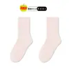 Calcetines de Algodón Antibacterianos de Color Caramelo para Mujer, hasta la Pantorrilla, Calcetines Postparto, Color Sólido, Sencillos, Transpirables, Versátiles para Primavera y Verano, Calcetines Sin Costuras, 10A