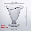 Taza de Helado Elegante Anticaída de Acrílico, Taza de Helado, Taza de Bola de Nieve, Taza Transparente para Postre, Vaso de Plástico para Malteada, Taza de Fruta