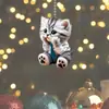 Nuevo colgante de acrílico transfronterizo con forma de gato en 2D para el interior del coche, mochila colgante, llavero decorativo, regalo colgante.