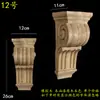 Madera maciza madera europea calcomanía de talla de madera pilar capitel viga soporte pared de fondo armario gabinete pasillo apertura mate cabeza de flor decorativa ménsula