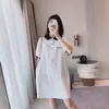 Nuevo Vestido Polo Casual Estilo Universitario para Mujer, Nuevo Vestido Camisa Retro Francés de Verano con un Toque Único y de Alta Gama
