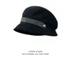 Sombrero de Pana de Color Sólido Estilo Japonés y Coreano para Mujer, Sombrero de Pescador Liso Versátil para Exteriores de Otoño e Invierno, Alta Calidad, Sombrero de Ala Ancha que Adelgaza el Rostro