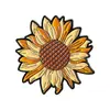 Broche de Girasol Nuevo Personalizado Transfronterizo Serie de Flores de Planta de Girasol de Dibujos Animados Creativos Insignia de Accesorios Metálicos