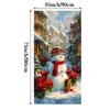 2026 Nueva Cortina de Puerta de Navidad Tela Colgante Sombrero de Navidad al Aire Libre Muñeco de Nieve Fondo Decoración Tela Colgante Cubierta de Puerta Venta al por Mayor