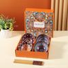 Juego de Cuencos Florales Acuarela Cerámica Plato Tazón de Arroz Vajilla Transfronteriza Caja de Regalo Estilo Ins Corazón de Niña