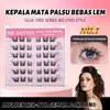 Pestañas Postizas de Dibujos Animados de Seis Filas, Sin Pegamento, No Necesitan Quitarse, Autoadhesivas Estilo Natural de Racimos Individuales, Populares entre Grupos Femeninos, Superventas Transfronterizo