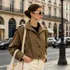 FCB Europea Casual Suelta Plegada Cortavientos Mujer 2026 Otoño Nuevo Viaje Diario Manga Larga Chaqueta Ropa Exterior Mujer