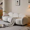 Tela Tecnológica Hogar Apartamento Pequeño Sofá Dormitorio Sala de Estar Celebridad de Internet Moderna Estilo Crema Dos Personas Recepción Tela Sofá Pequeño