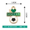 Liga de Zinco com Gotejamento de Óleo Acessórios de Futebol Série Esportiva Pingente de Camisa Personalizado da Copa do Mundo Acessórios para Colar DIY