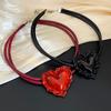 Collar de cuerda de cuero doble con plisado exagerado retro para mujer, cadena de clavícula de alta gama, nuevo diseño