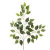Folhas de Ficus Artificiais Transfronteiriças Filme Único Folhas Falsas Flores Amazon Folhas de Ficus Artificiais Atacado
