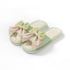 Pantuflas de Lino Absorbentes de Sudor para Hombre Verano Hogar Interior Silenciosas Antideslizantes Suela Suave para el Hogar Algodón y Lino Pantuflas de Tela para Mujer Cuatro Estaciones