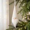 1 Pieza Decoraciones Navideñas Mingguan Creativo Colorido Tejido Hombre Viejo Sin Rostro Navideño Adorno Colgante Gnomo Colgante Decoración