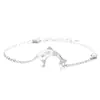 Pulsera de Delfín Hielo Triturado de Plata 925 para Mujer, Elegante Pulsera Fish de Ins, Joyería de Lujo Ligero de Gama Alta, Accesorio de Moda de Nicho