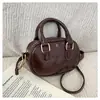 Bolso de Mano Pequeño de Moda para Mujer 2026 Nuevo Modelo Bolso Compacto Tipo Bowling Versátil Bolso Cruzado al Hombro Bolso para Lipstick Bolso tipo Concha