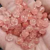 Mermelada de Fresa Imitación Cuentas de Loto Cuentas Sueltas Raíz de Loto Pulsera de Loto Rosa Collar Accesorios de Joyería Cuentas Hechas a Mano Cuentas de Loto de Hielo