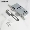 Cuerpo de cerradura ignífugo de acero inoxidable estándar europeo 5572 para puertas interiores de madera, cuerpo de cerradura de embutir verdadero para puertas de dormitorio, cuerpo de cerradura silencioso de doble pestillo